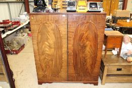 A 19th Century mahogany press cupboard