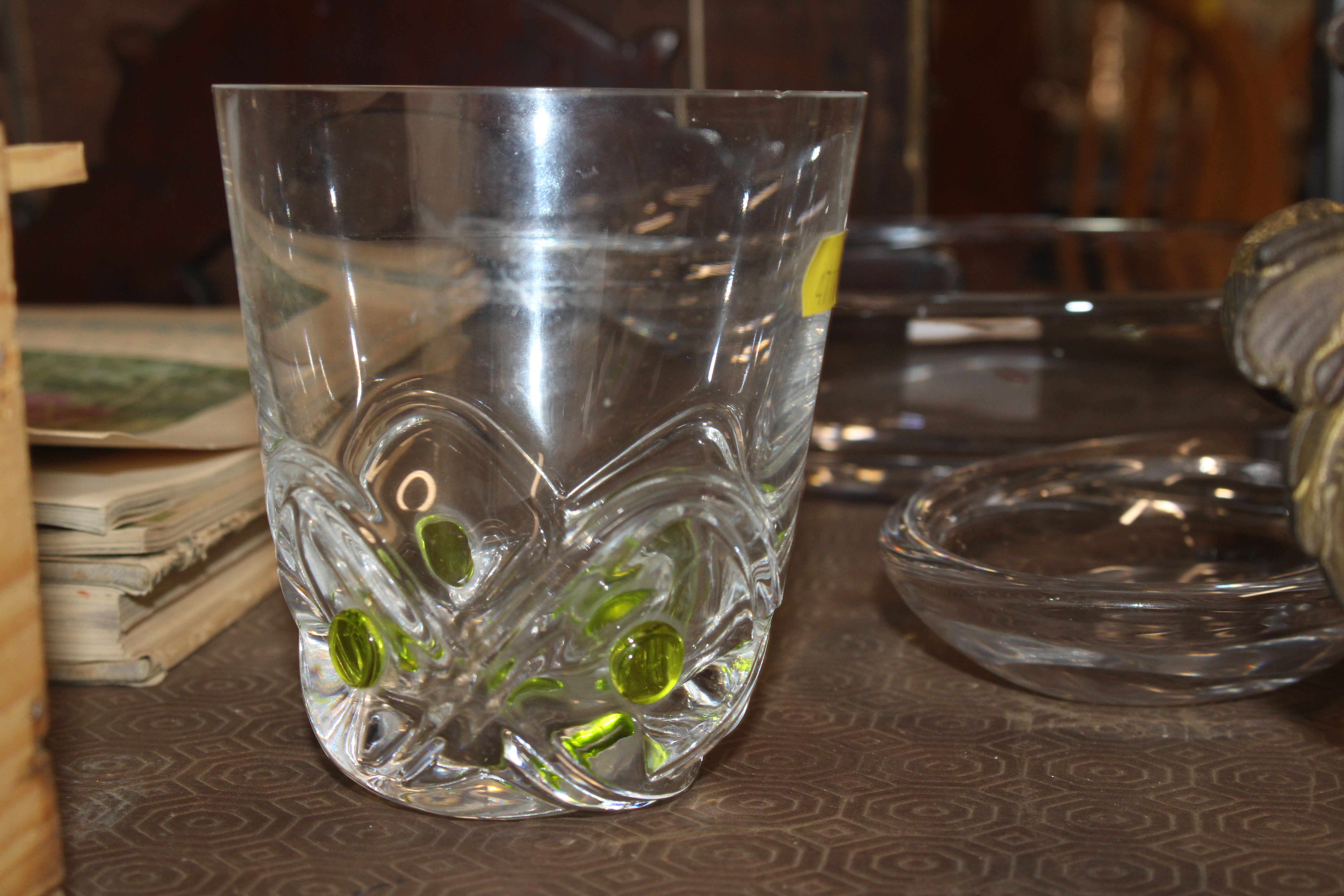 Two oval heavy glass Sevres dishes and a Lalique - Image 2 of 5