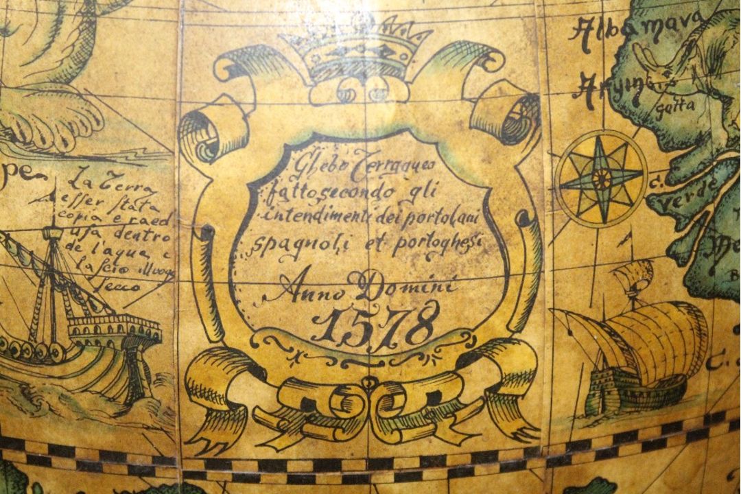 A large world globe on stand - Image 3 of 6