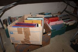Five boxes of miscellaneous books