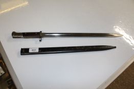 A Czechoslovakian WWII Mauser bayonet