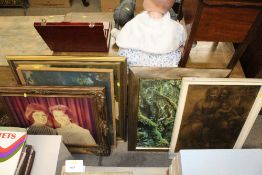 A quantity of pictures and prints
