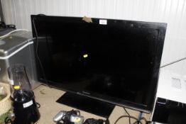 A Panasonic flat screen television
