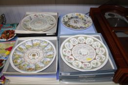 Fifteen boxed Wedgwood calendar plates