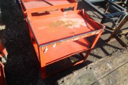 Workshop trolley.