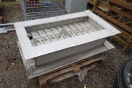 Pair of large building vents.