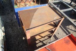 Workshop shelving unit.