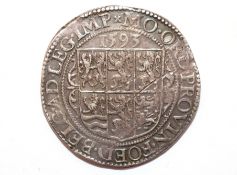 Netherlands Rijksdaalder, dated 1593