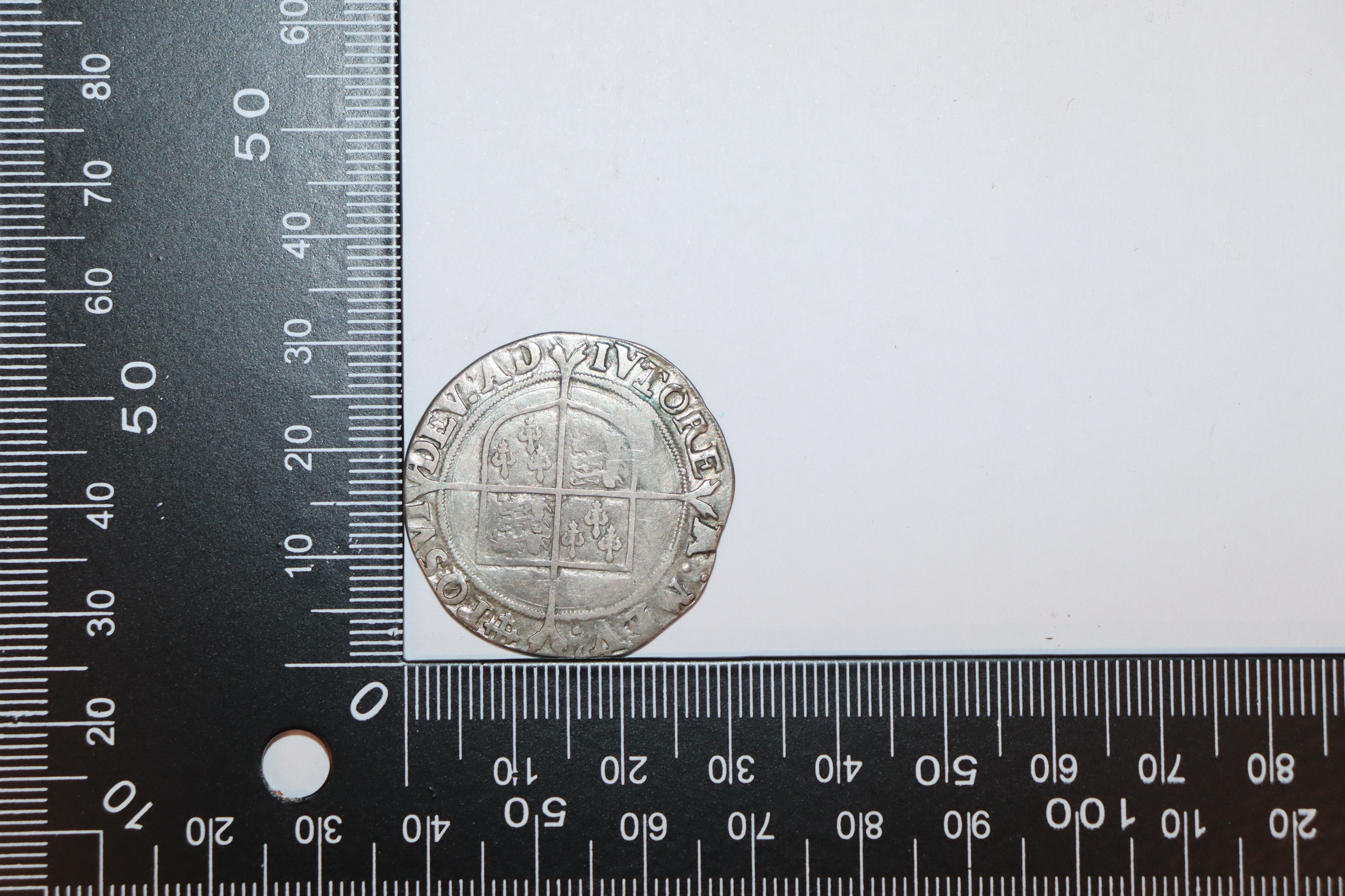 An Elizabeth I shilling, MM cross - Image 3 of 4