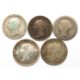 Five Victorian groats, including two Maundy fourpence pieces - Image 2 of 3