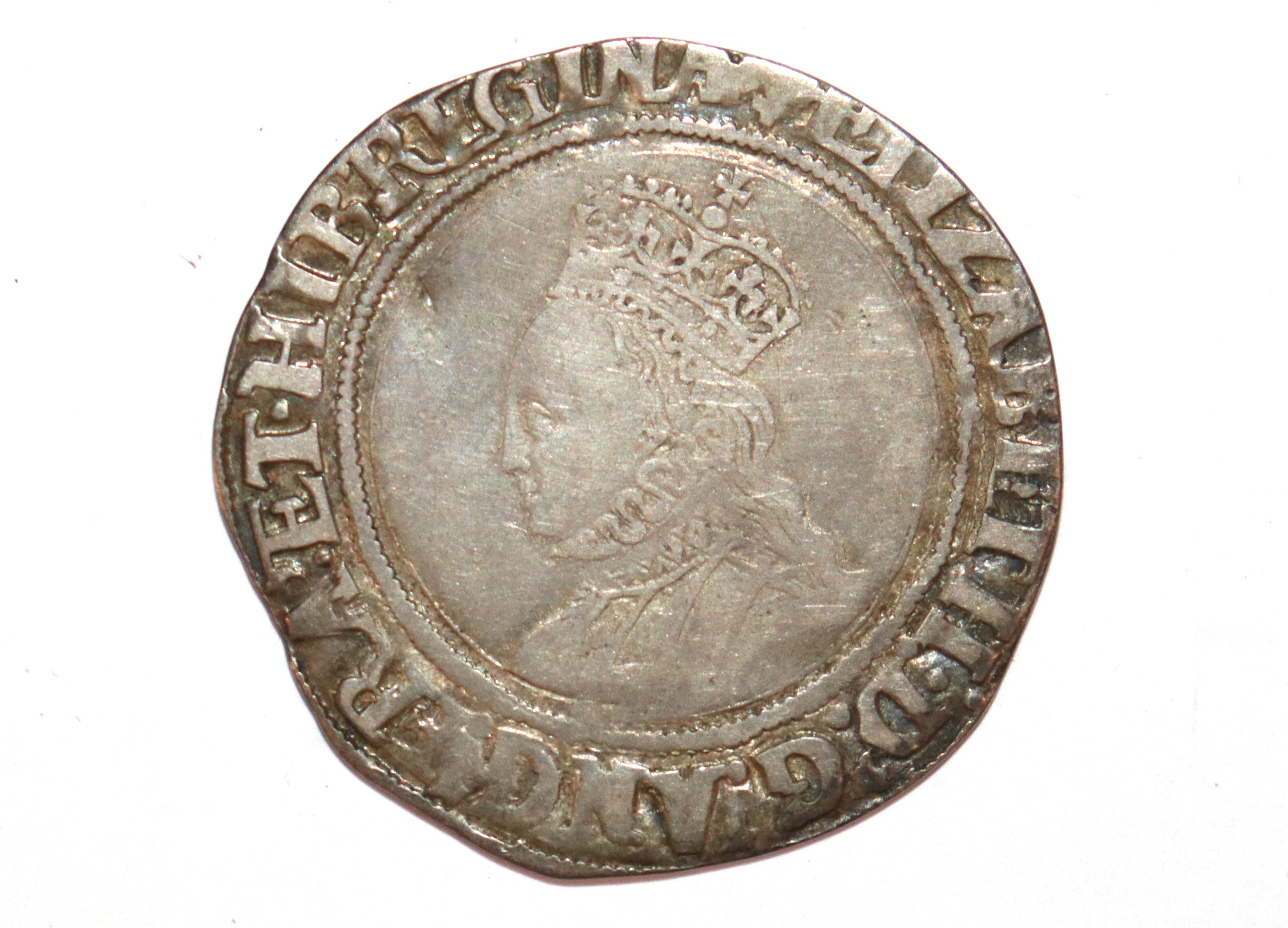 An Elizabeth I shilling, MM cross - Image 2 of 4