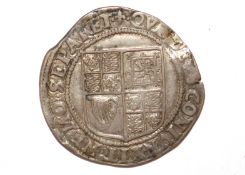 A James I shilling, MM lis
