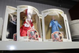 A collection of boxed 'Gone With The Wind' dolls