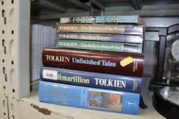 A collection of Tolkien books