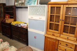 A retro kitchen cabinet