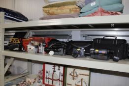A collection of camcorders to include JVC, Canon,