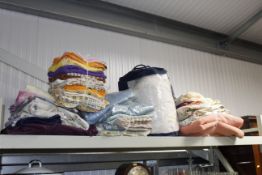 A quantity of linen and towels