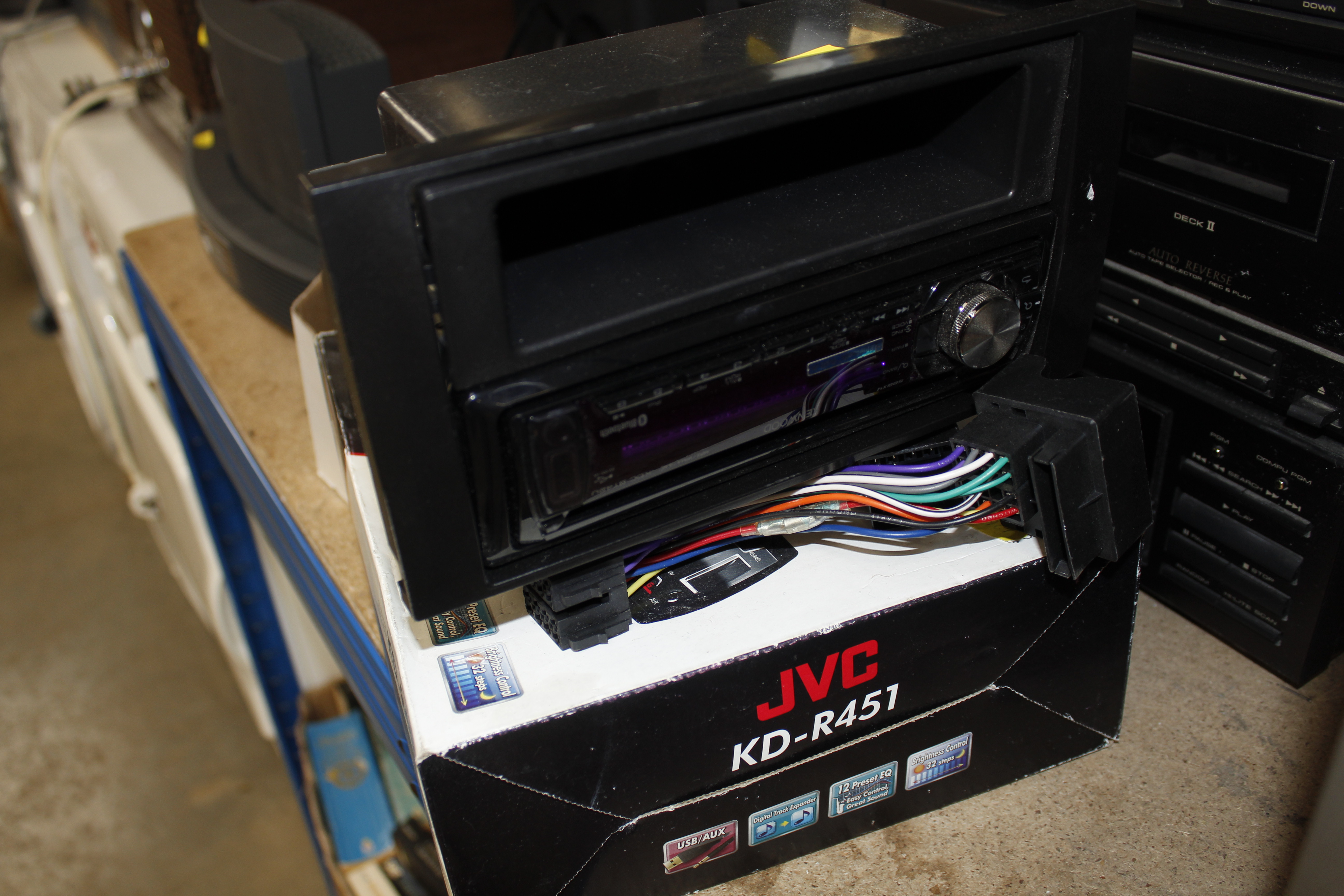 A Pioneer HiFi with two speakers and two car radio - Image 3 of 3