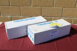 2x Vitalograph 2040 3L precision syringes with instructions, unused in original boxes SUBJECT TO VAT