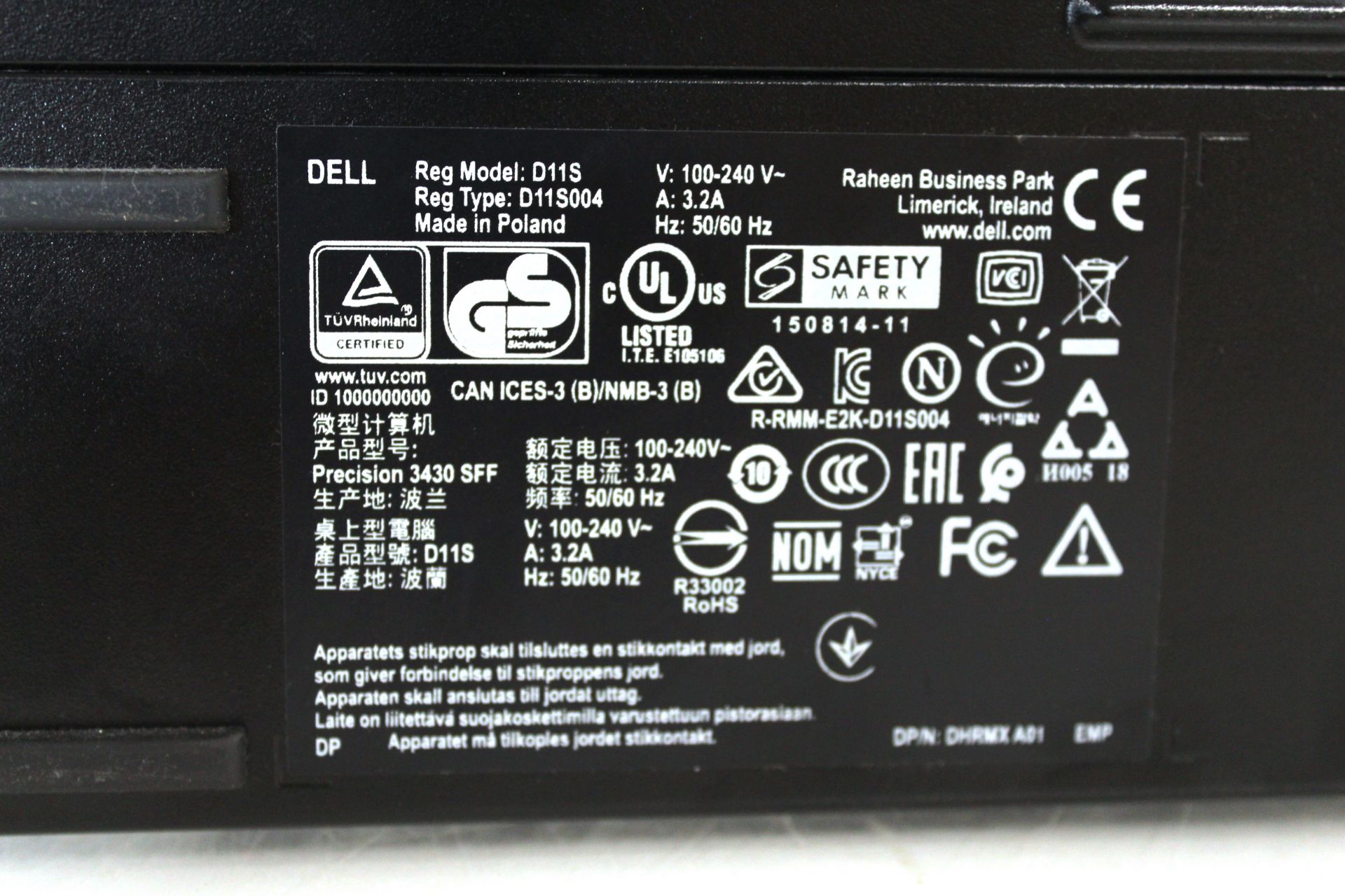 Dell Precision 3430 computer. Operating System Windows 11 Pro. CPU i7-8700. RAM 16GB. SSD 240GB. - Image 5 of 5