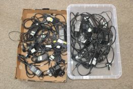 2x boxes containing a quantity of various laptop chargers SUBJECT TO VAT