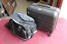 Aerolite hard wheeled travel case, and TRUNAB satchel SUBJECT TO VAT