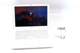 Apple MacBook laptop. Operating System macOS Sierra. CPU Core2Duo 2.26GHz. RAM 4GB. SSD 250GB.