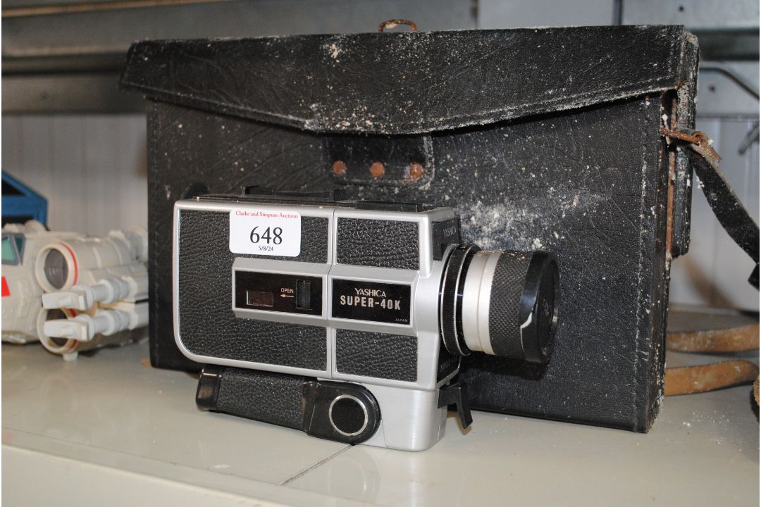 A Yashika Super 40K camera in carrying case