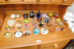 A collection of miscellaneous glass and other pape