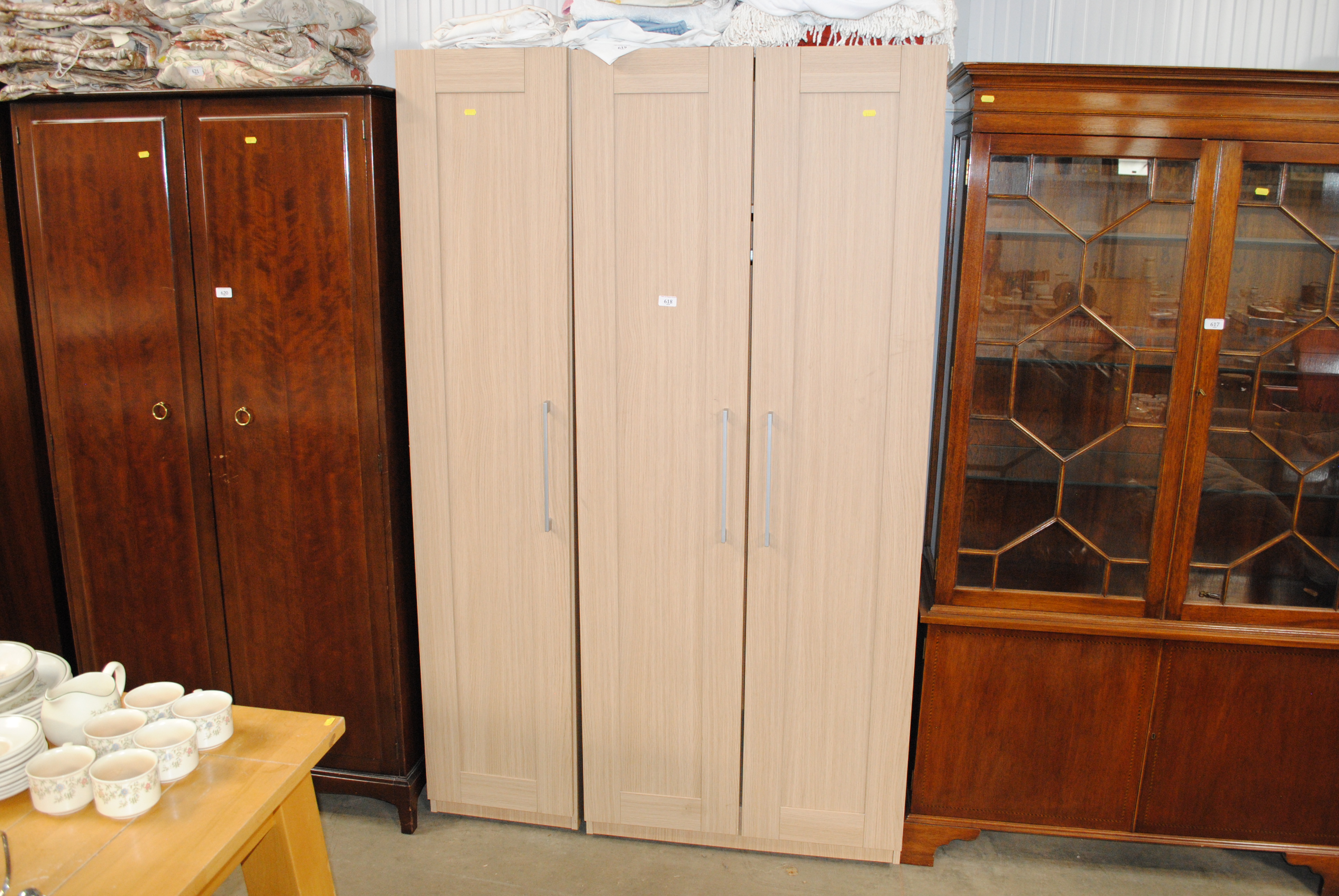 A modern three door wardrobe