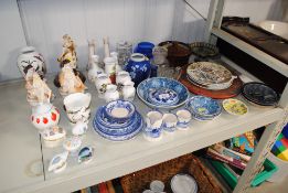 A quantity of various decorative porcelain and gla
