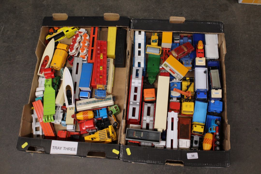 A large group of unboxed and mostly play worn vehicles including Lesney, Matchbox Series, K8 Guy - Image 1 of 7