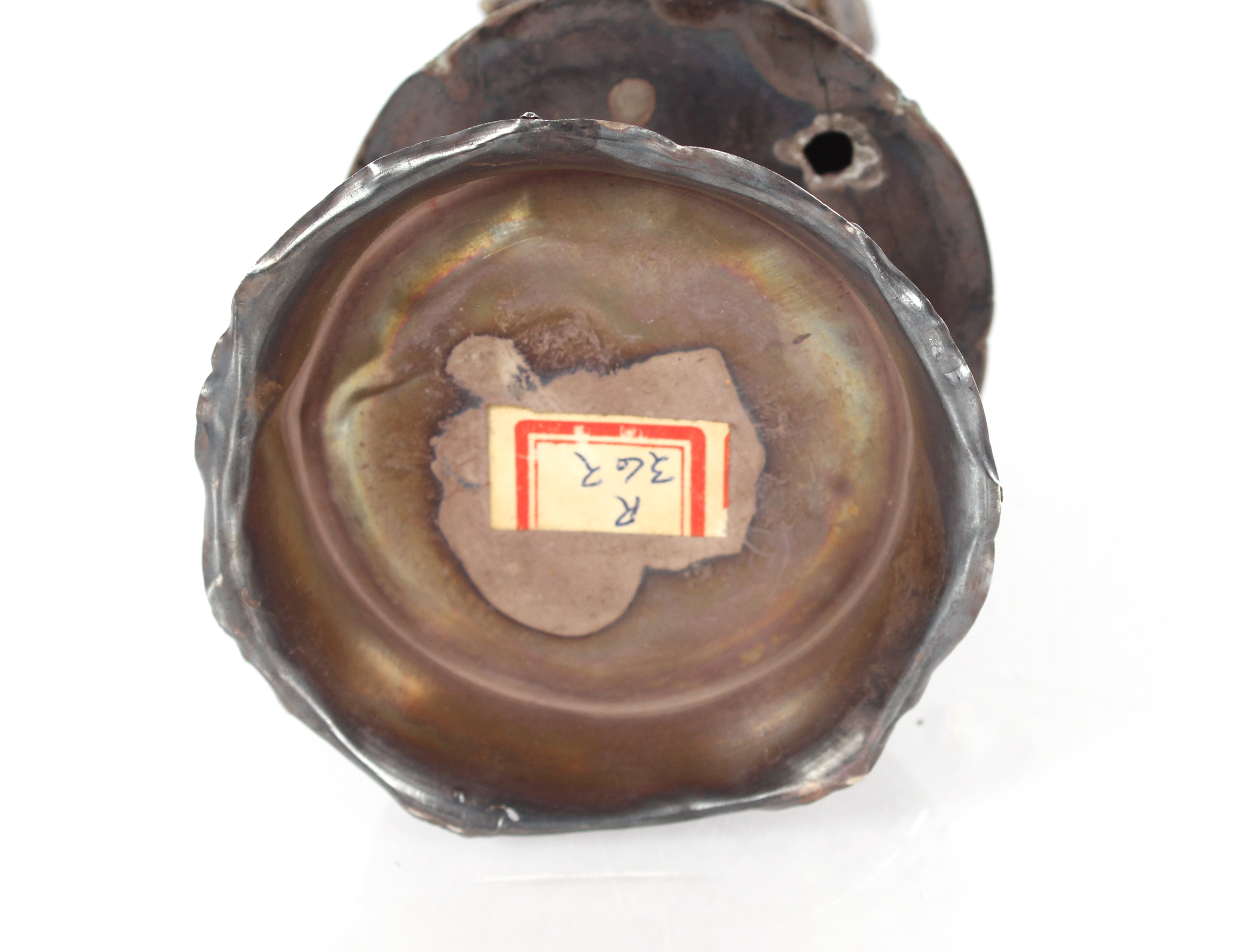 A 19th Century Indian silver figure of a musician, 30cm high - Image 4 of 4