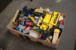 Various Corgi and other commercial vehicles, mostly play worn
