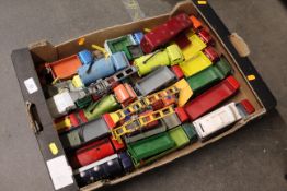 A collection of mostly Dinky lorries and commercial vehicles including Foden lorries, various