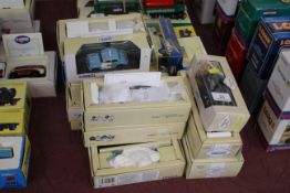 A Corgi Classic vehicles Metropolitan Police Bedford CB coach and Morris Minor; a 99806 Bedford