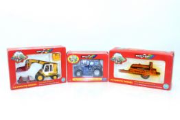 A Britains Super Spray trailed sprayer No.9588; Britains Ford 8730 tractor with flotation wheels No.