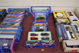 A Corgi 60015 road recovery set; 60031 Land Rover road drill and figure Transco set; 57302 Chevrolet