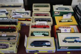 Corgi Classics Leyland Tiger for Skills Motor Coaches Ltd.; another Daimler ½ Blue Bus; Leyland