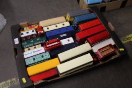 A collection of Corgi, Matchbox and other buses and coaches (unboxed)