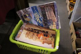 A collection of various literature and ephemera, reproduction printed tin signs etc relating to