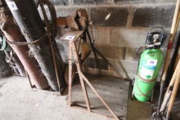 Stand with vice. SUBJECT TO VAT