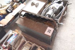 Cantilever toolbox with a quantity of tools. SUBJECT TO VAT