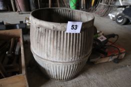 Galvanised wash tub. NO VAT