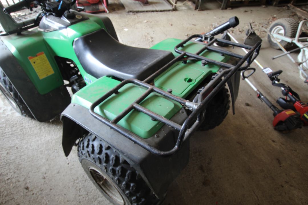 Kawasaki KLF 300 2WD quad bike. 3,396 miles. Owned from new. Key held. NO VAT - Image 19 of 27