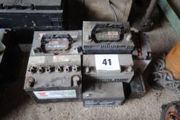 Various batteries. NO VAT