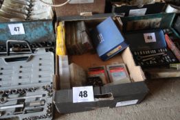 Tray containing various grease nipples, cotter pins, O-rings etc. NO VAT