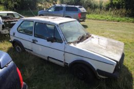 VW Golf MK I GTi 1.8L petrol manual 3-door. Regist