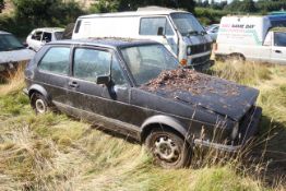 VW Golf MK I GTi 1.8L petrol manual 3-door. Regist
