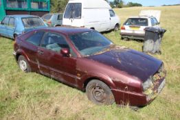 VW Corrado 1.8L petrol manual 3-door. Registration